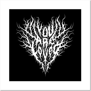 You are loved death metal design Posters and Art
